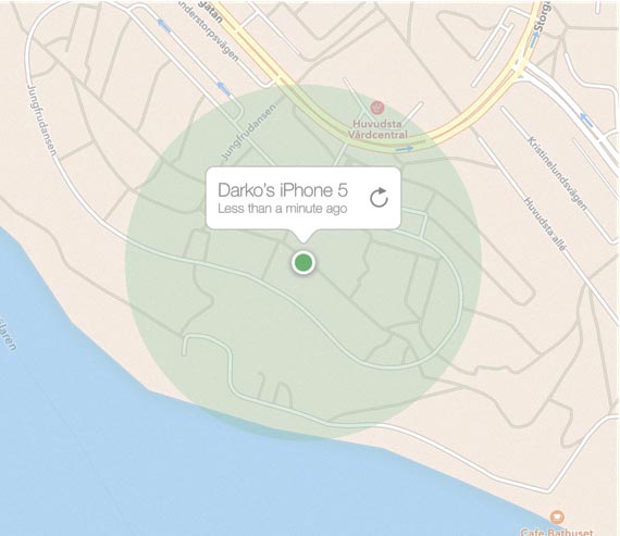 Find my iPhone accuracy when wifi is off